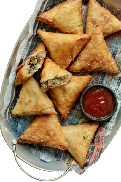 Samosas beef . Chicken. Veg 3